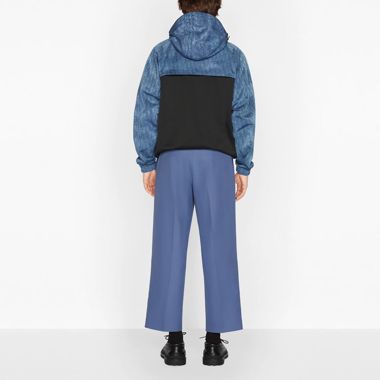 Details for DIOR FW21 Jaket Hoodie Cetak Navy Blue. 193J640A0631-C585