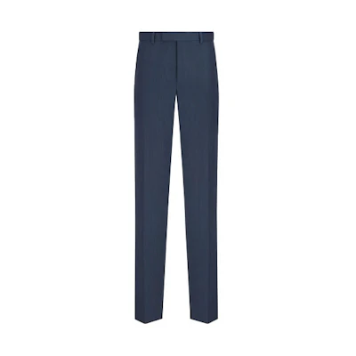 DIOR FW21 Plain Blue Casual Pants. 013C120A5173-C535