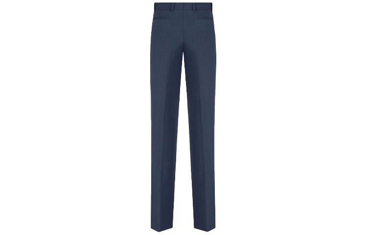 Lookbook DIOR FW21 플레인 블루 캐주얼 바지. 013C120A5173-C535