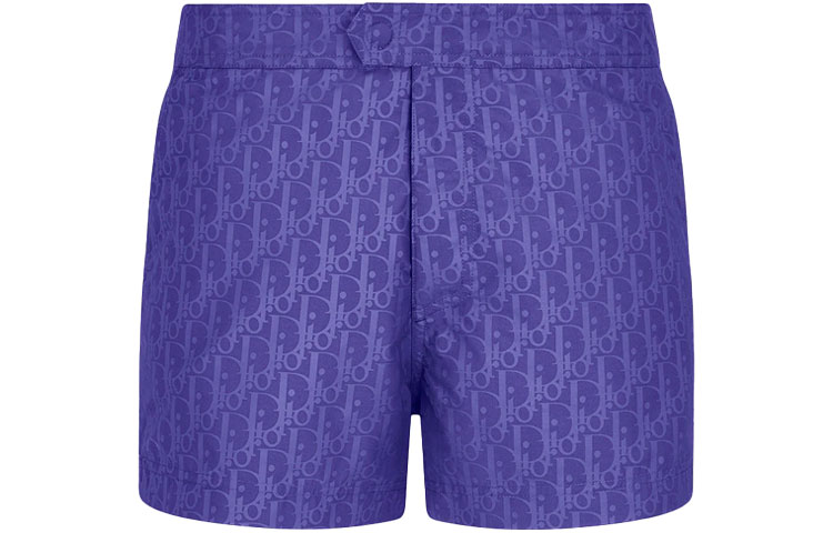 Order DIOR FW21 Purple Printed Twill Mid-Rise Loose Fit Shorts - Gift Idea 193B104AB041-C585
