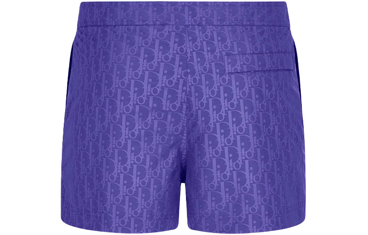 Lookbook DIOR FW21 Purple Printed Twill Mid-Rise Loose Fit Shorts - Gift Idea 193B104AB041-C585