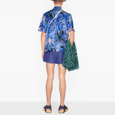 DIOR FW21 Purple Printed Twill Mid-Rise Loose Fit Shorts - Gift Idea 193B104AB041-C585 Purchase DIOR FW21 Purple Printed Twill Mid-Rise Loose Fit Shorts - Gift Idea 193B104AB041-C585