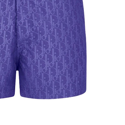 DIOR FW21 Purple Printed Twill Mid-Rise Loose Fit Shorts - Gift Idea 193B104AB041-C585 Sizing DIOR FW21 Purple Printed Twill Mid-Rise Loose Fit Shorts - Gift Idea 193B104AB041-C585