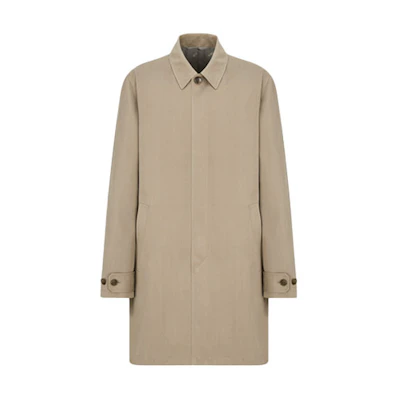 DIOR FW21 Solid Beige Collar Jacket 193C314A5170-C100