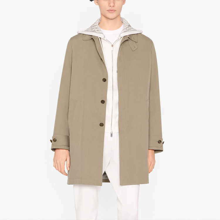 DIOR FW21 Solid Beige Collar Jacket 193C314A5170-C100 圖 4