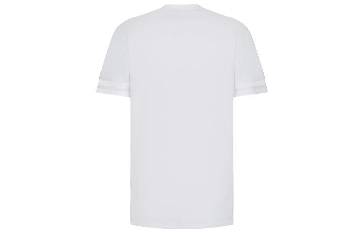 DIOR FW21 White Cotton Jersey Detailed Short Sleeve T-Shirt 193J634A0677-C080 圖 3
