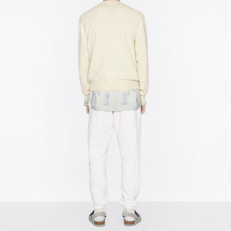 DIOR FW22  Beige Cartoon Jacquard Crewneck Cashmere Sweater 243M635AT460085 圖 4