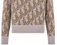 Sizing DIOR FW22 Beige Logo Knit Crewneck Sweater. 193M638AT393-C887