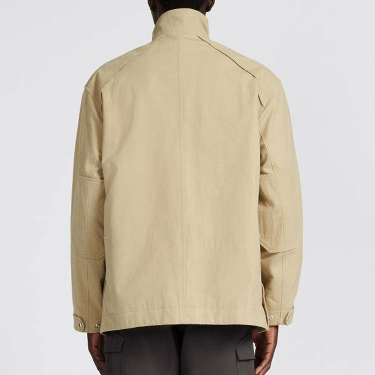 DIOR FW22  Beige Multi-Pocket Stand Collar Jacket 313C402A5673-C181 圖 5