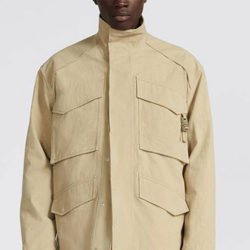 DIOR FW22  Beige Multi-Pocket Stand Collar Jacket 313C402A5673-C181 圖 6