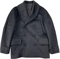 DIOR FW22 Black Double-Breasted Short Coat 113C407A5031-C900 DIOR FW22 Black Double-Breasted Short Coat 113C407A5031-C900