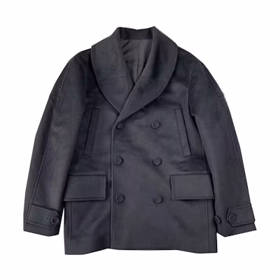 DIOR FW22 Black Double-Breasted Short Coat 113C407A5031-C900