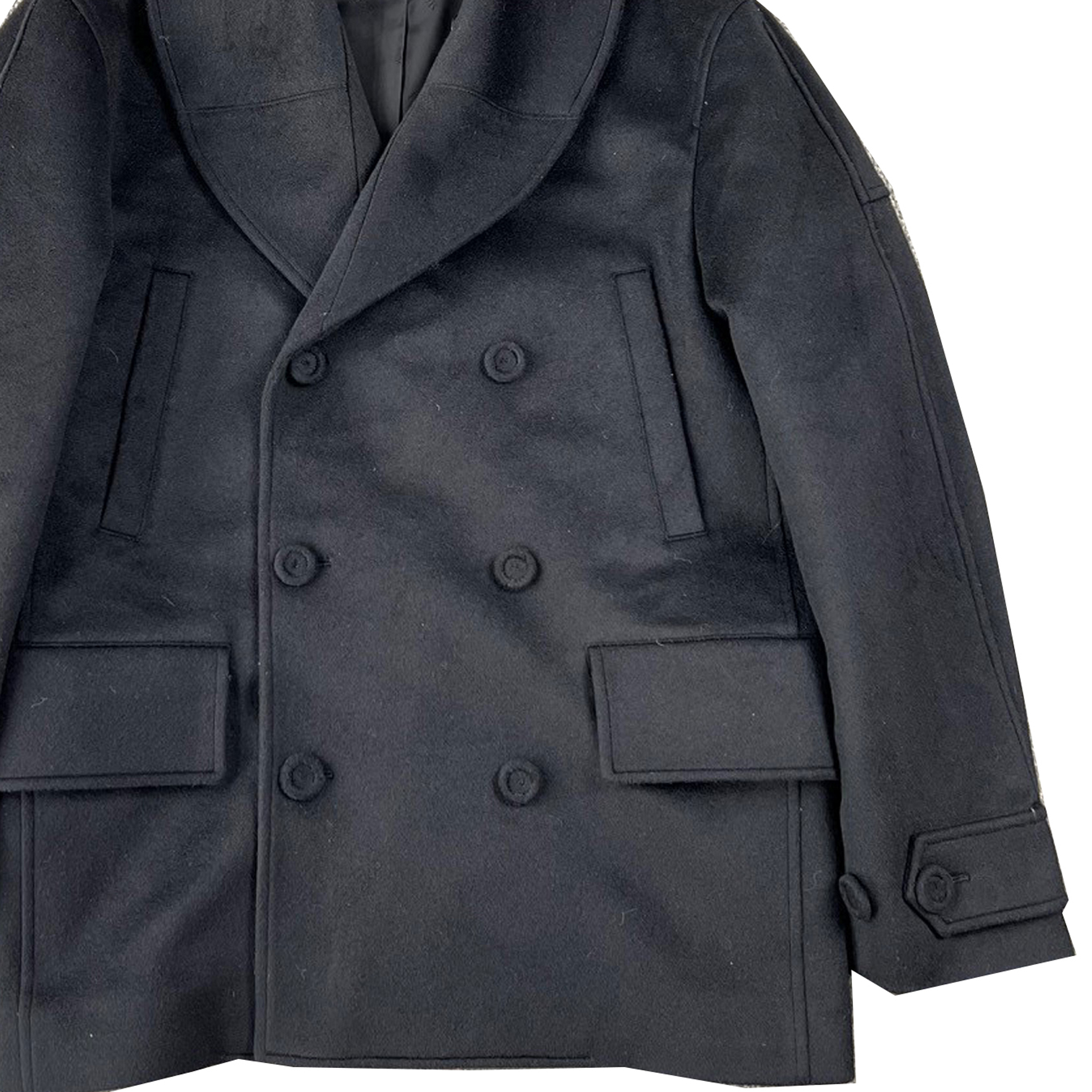 Details for DIOR FW22  Black Double-Breasted Short Coat 113C407A5031-C900