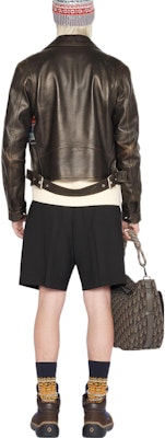 DIOR FW22 Black Elastic Waist Straight-Cut Casual Shorts. 183C140B5606-C900 Purchase DIOR FW22 Black Elastic Waist Straight-Cut Casual Shorts. 183C140B5606-C900