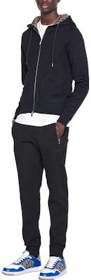 DIOR FW22 Black Knit Joggers Elastic Waist Sweatpants 113M120AT225-C581 Details for DIOR FW22 Black Knit Joggers Elastic Waist Sweatpants 113M120AT225-C581