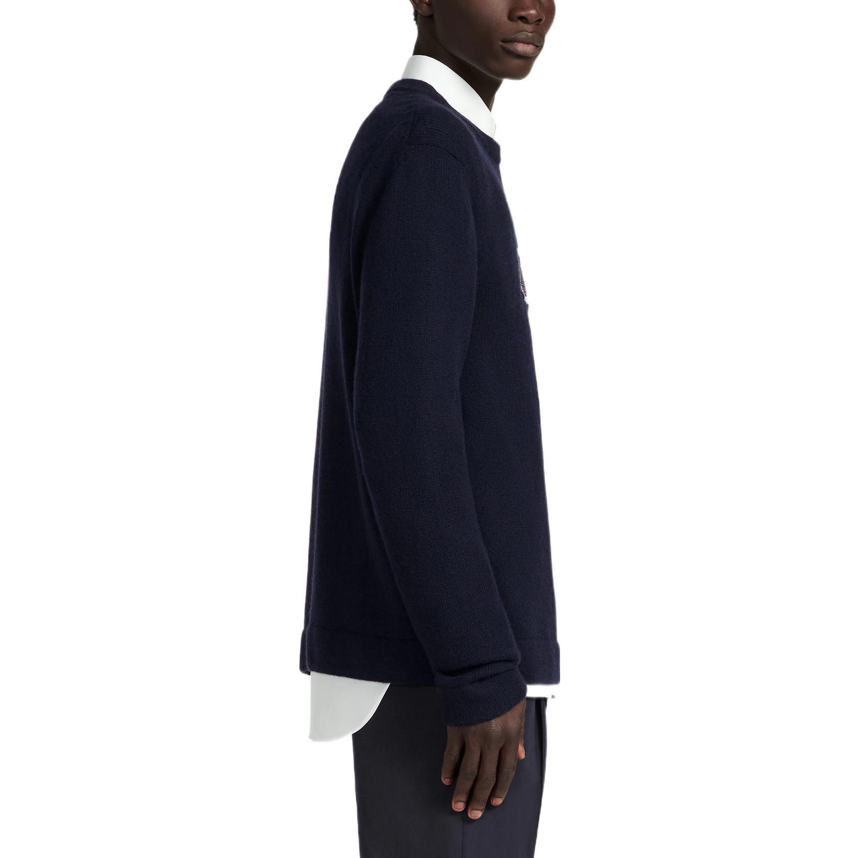 Details for DIOR FW22 藍色針織毛衣 刺繡標誌 243M645AT474-C588