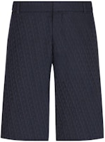 DIOR FW22 Blue Logo Print Casual Straight Shorts. 013C121A5231-C575 DIOR FW22 Blue Logo Print Casual Straight Shorts. 013C121A5231-C575