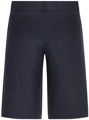 DIOR 2022秋冬蓝色Logo印花休闲直筒短裤. 013C121A5231-C575 Lookbook DIOR 2022秋冬蓝色Logo印花休闲直筒短裤. 013C121A5231-C575