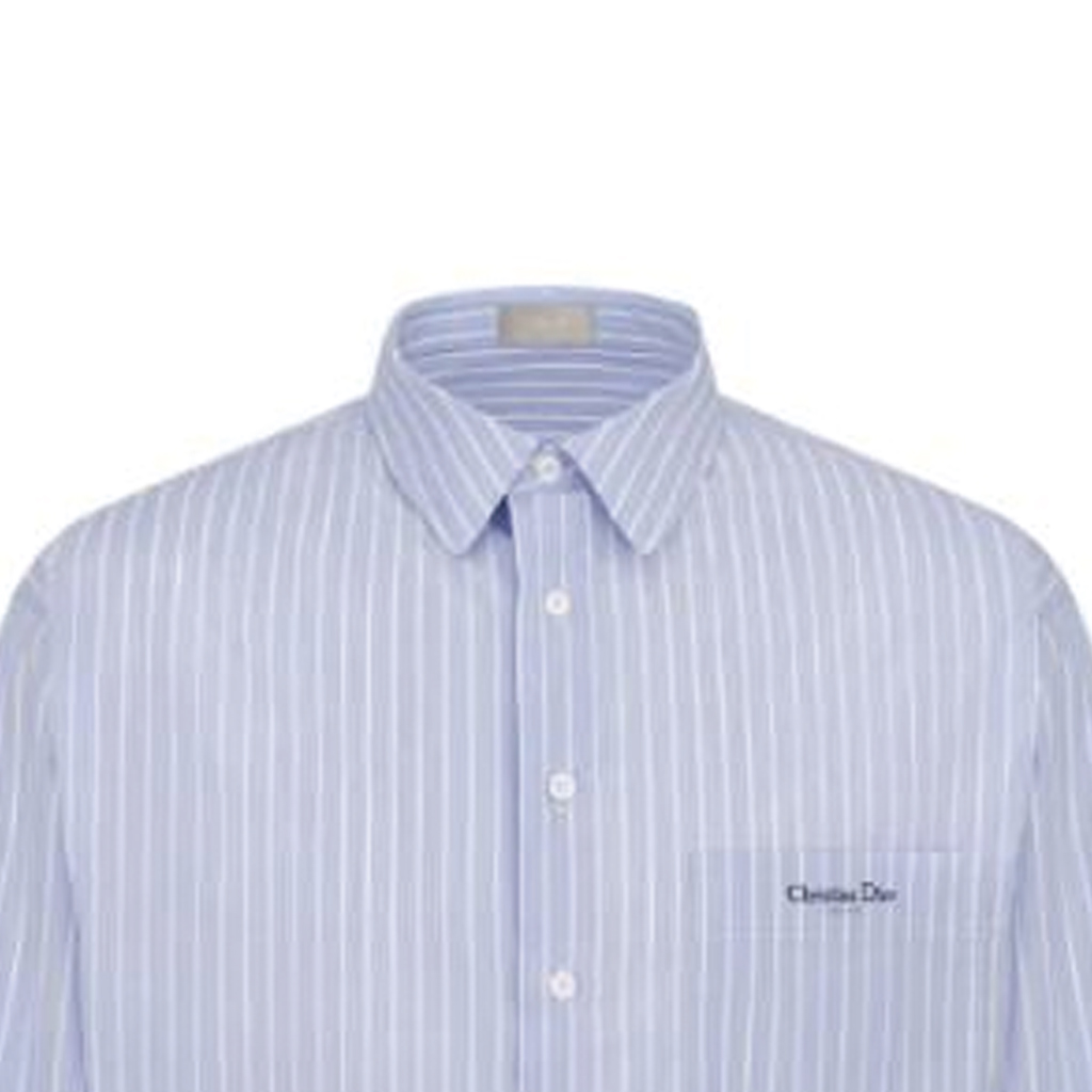 Details for ディオール FW22 ブルー 長袖 プリント ボタンアップ シャツ. 243C551A5654-C575