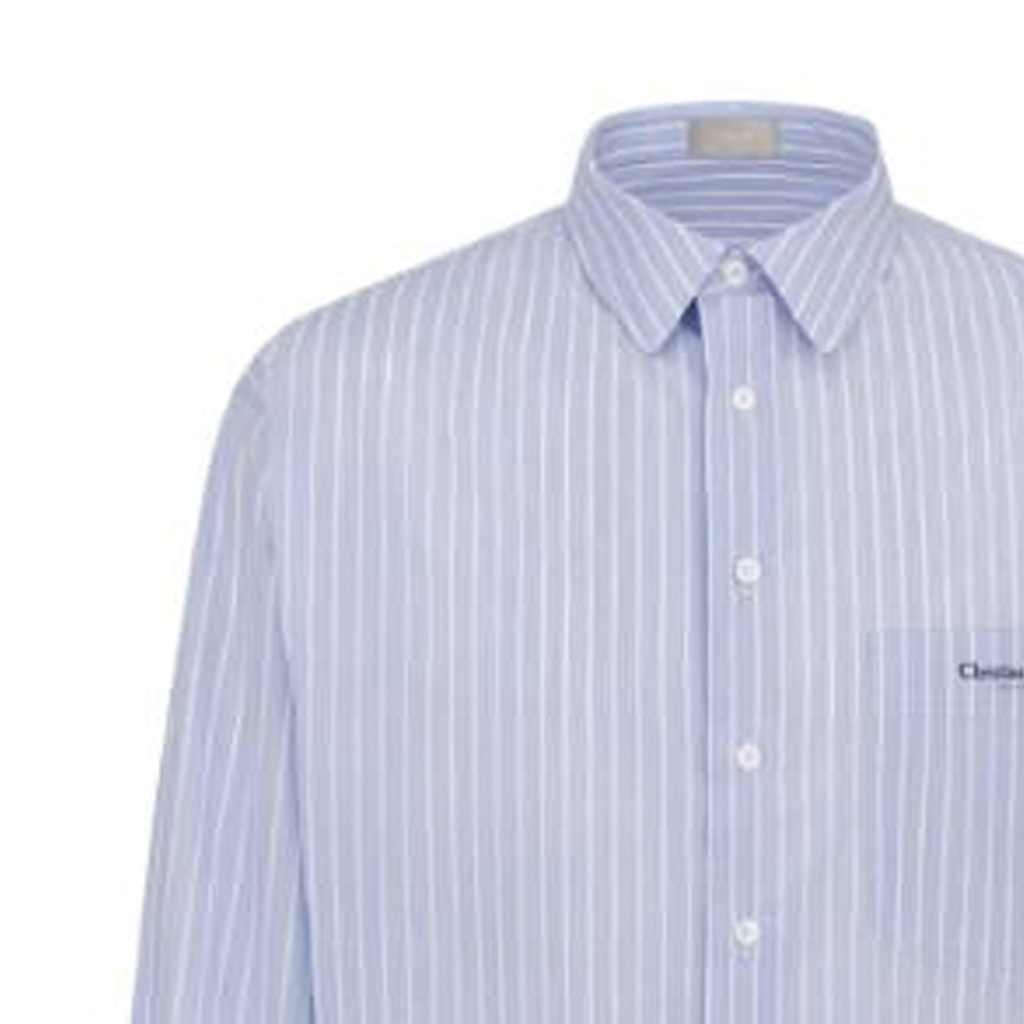 Sizing ディオール FW22 ブルー 長袖 プリント ボタンアップ シャツ. 243C551A5654-C575