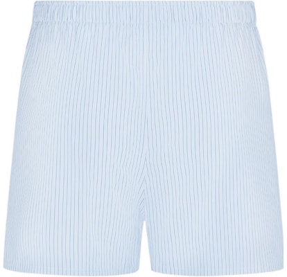 DIOR FW22 Celana Pendek Kasual Motif Garis Biru. 243C106A5656-C085 Lookbook DIOR FW22 Celana Pendek Kasual Motif Garis Biru. 243C106A5656-C085