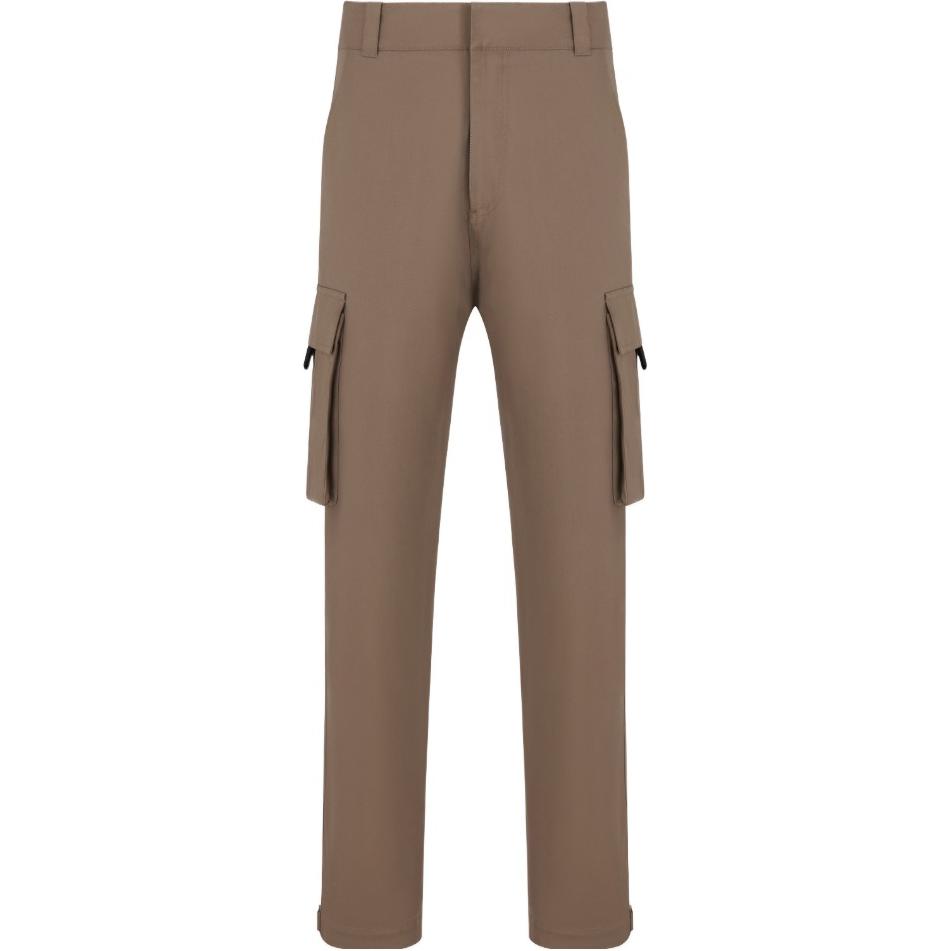 DIOR FW22  Brown Cargo Pants with Flap Pockets Casual Style. 013C101C4451-C730