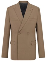 DIOR FW22 Brown Double-Breasted Long Sleeve Blazer Jacket 023C261C4739-C731 DIOR FW22 Brown Double-Breasted Long Sleeve Blazer Jacket 023C261C4739-C731