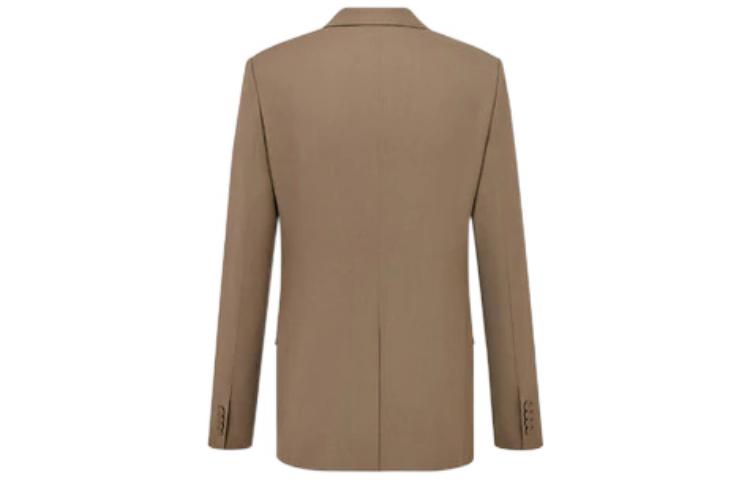 Lookbook DIOR FW22 Coklat Blazer Berkancing Dua Berlengan Panjang 023C261C4739-C731