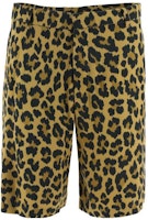 DIOR FW22 Brown Leopard Print Loose Straight Casual Shorts. 013C121A5662-C289 DIOR FW22 Brown Leopard Print Loose Straight Casual Shorts. 013C121A5662-C289