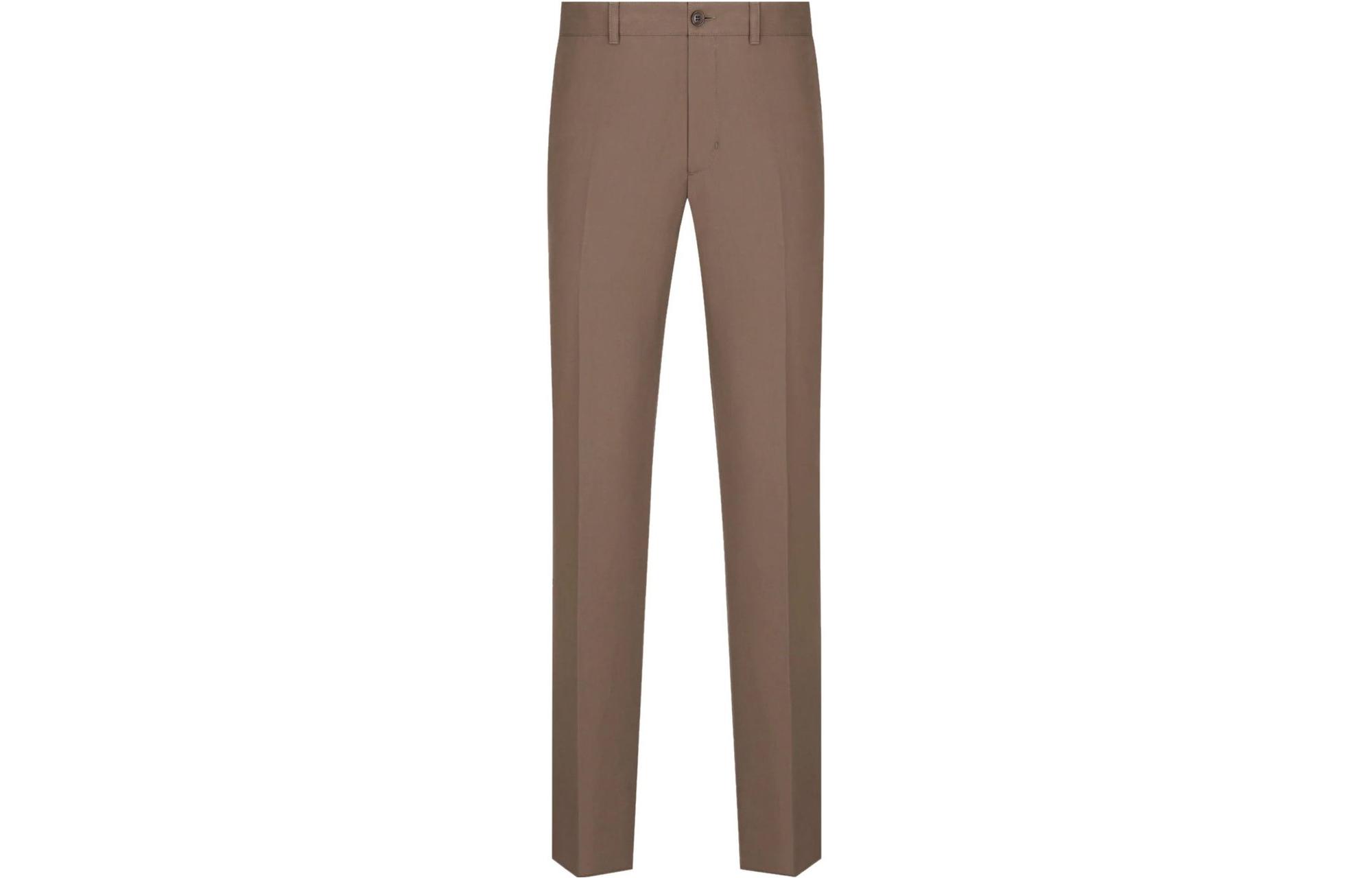 Order DIOR FW22 Seluar Lurus Kasual Coklat Reka Bentuk Ringkas. 013C104A4451-C730