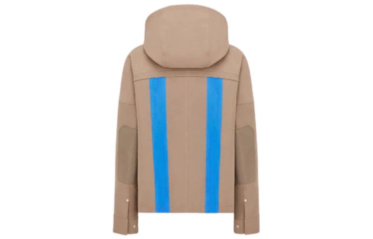 DIOR FW22  Contrast Striped Hooded Jacket Brown 293C405A5556-C785 圖 3