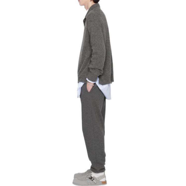 Details for DIOR FW22 Polo Gris Bordado de Manga Larga con Botones. 243M830AT449_C840