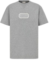 DIOR FW22 Grey Logo Crewneck Short Sleeve T-Shirt. 243J685B0554-C880 DIOR FW22 Grey Logo Crewneck Short Sleeve T-Shirt. 243J685B0554-C880