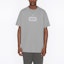 Sizing DIOR FW22 灰色標誌短袖圓領T恤。 243J685B0554-C880