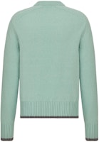 DIOR FW22 Sweater Crewneck Hijau Muda dengan Bordir Logo. 213M640AT298-C688 Lookbook DIOR FW22 Sweater Crewneck Hijau Muda dengan Bordir Logo. 213M640AT298-C688