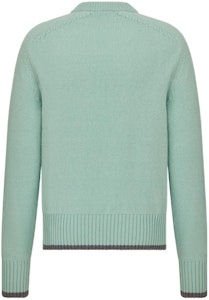 DIOR FW22 淺綠色標誌刺繡圓領毛衣。 213M640AT298-C688 Lookbook DIOR FW22 淺綠色標誌刺繡圓領毛衣。 213M640AT298-C688