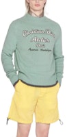 DIOR FW22 Sweater Crewneck Hijau Muda dengan Bordir Logo. 213M640AT298-C688 Shop DIOR FW22 Sweater Crewneck Hijau Muda dengan Bordir Logo. 213M640AT298-C688
