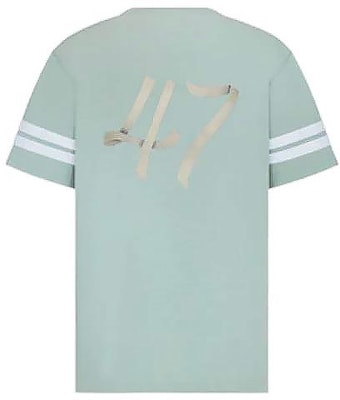 DIOR FW22 條紋短袖印花T恤 淺綠色 293J659A0554-C680 Lookbook DIOR FW22 條紋短袖印花T恤 淺綠色 293J659A0554-C680