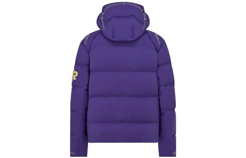 Shop Chaqueta Acolchada con Capucha y Logo Rayado DIOR FW22 Ropa Casual. 213C446B5093-C472