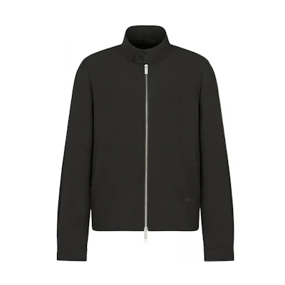 DIOR FW22 Loose Fit Black Zip-Up Jacket 113C440A5606-C900