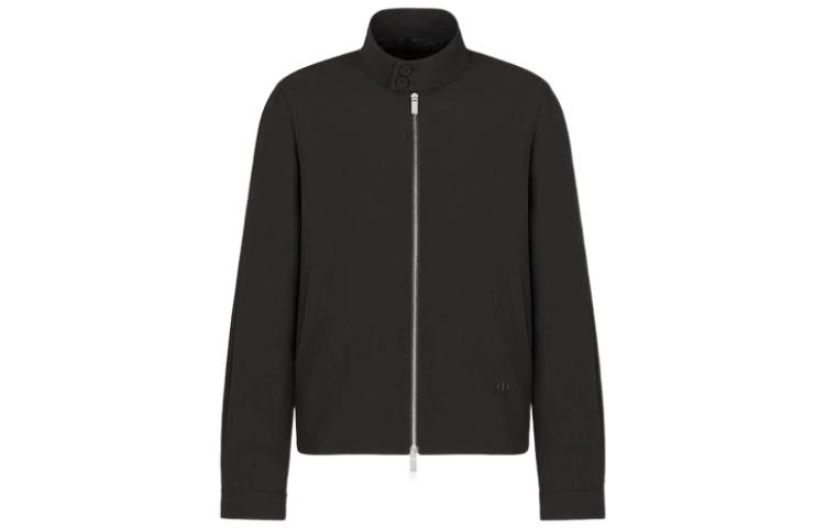 Order DIOR FW22 寬鬆版黑色拉鏈夾克外套 113C440A5606-C900