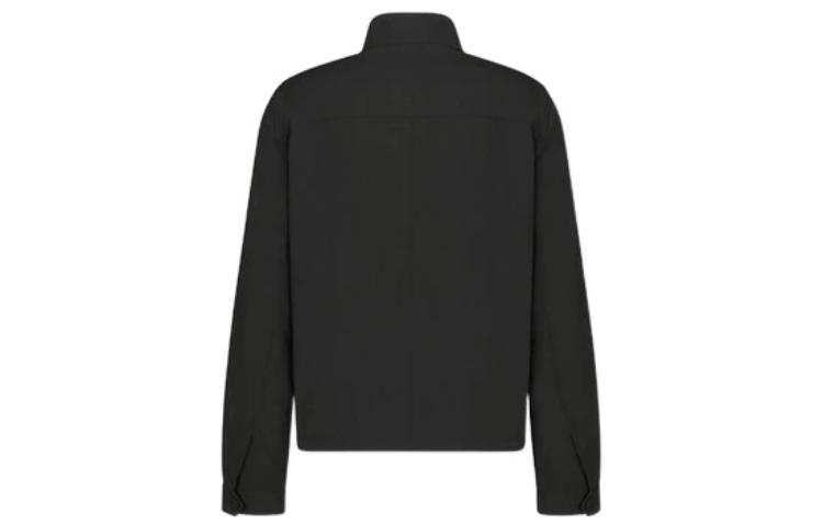 Lookbook DIOR FW22 寬鬆版黑色拉鏈夾克外套 113C440A5606-C900