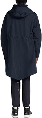 DIOR FW22 Navy Blue Hooded Mid-Length Coat Cotton Blend 313C304A4533-C585 Purchase DIOR FW22 Navy Blue Hooded Mid-Length Coat Cotton Blend 313C304A4533-C585