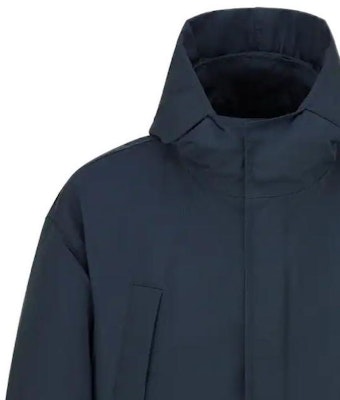 DIOR FW22 Navy Blue Hooded Mid-Length Coat Cotton Blend 313C304A4533-C585 Sizing DIOR FW22 Navy Blue Hooded Mid-Length Coat Cotton Blend 313C304A4533-C585