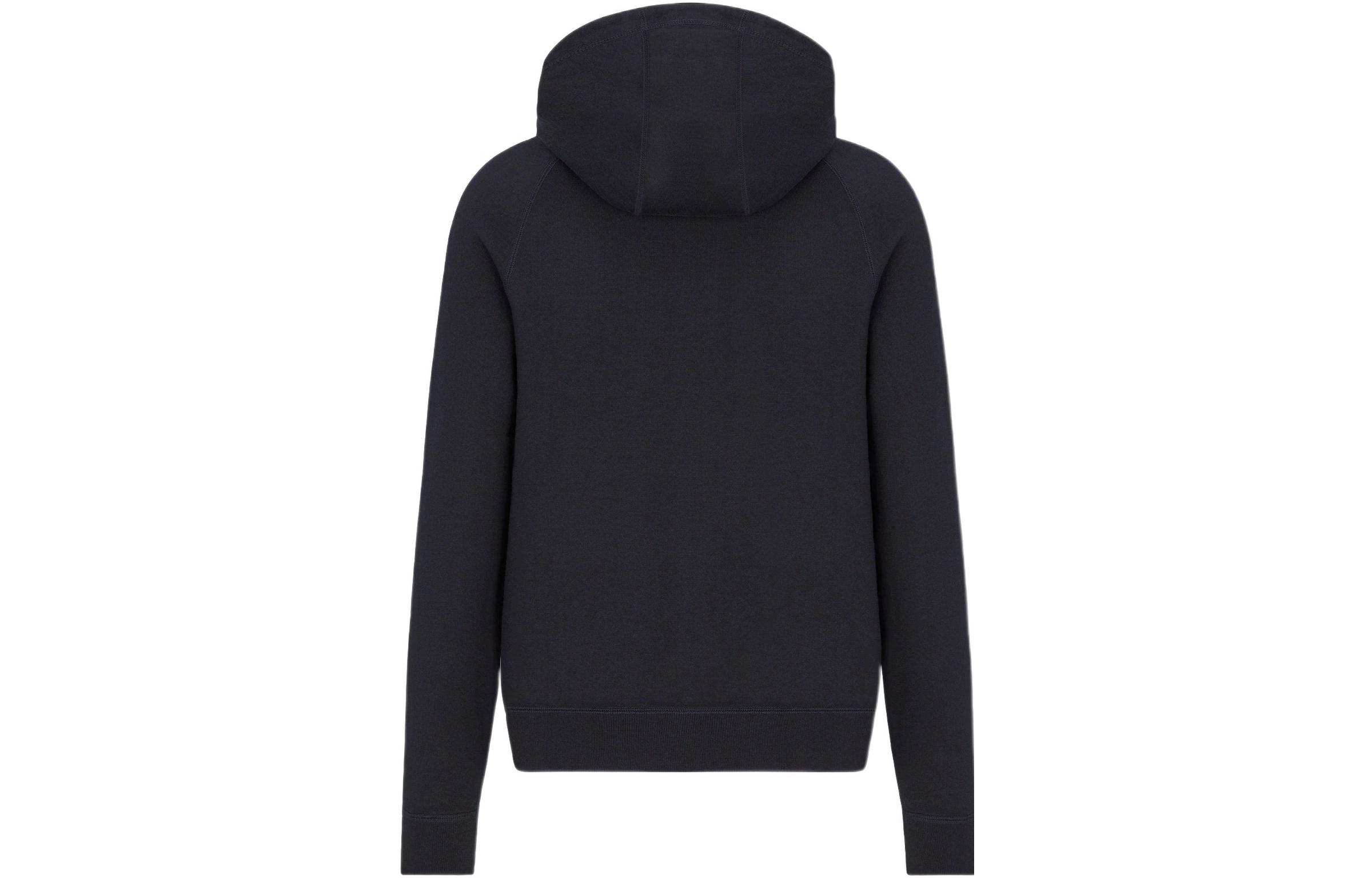 Lookbook DIOR FW22 ネイビーブルー モノグラムプリント スウェットシャツ. 113M221AT225-C581