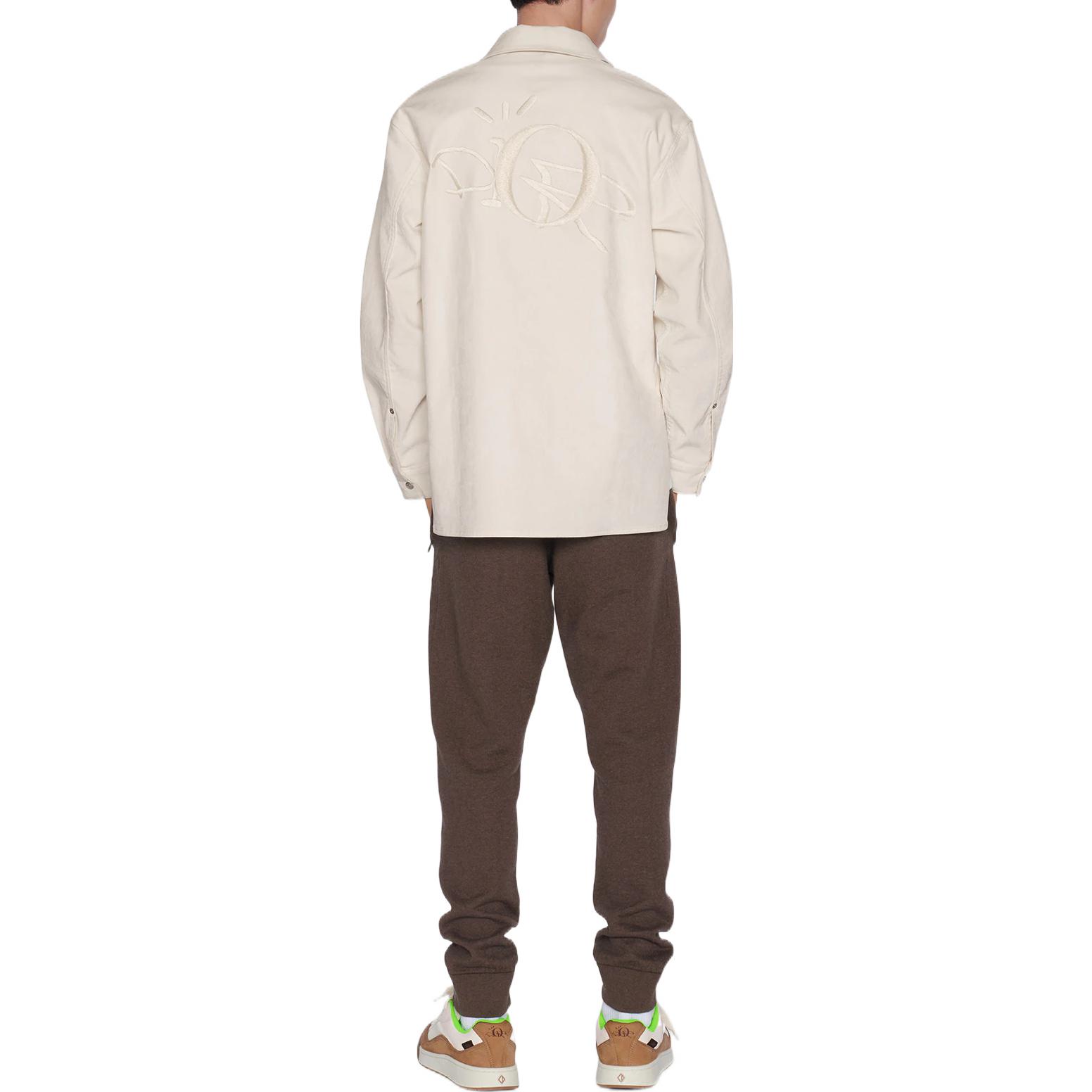 DIOR FW22  Off-White Logo Long Sleeve Shirt. 283D493BY512-C110 圖 7