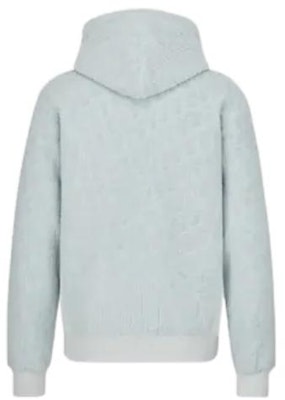 DIOR FW22 Oversized Blue Hoodie Pullover Sweatshirt. 113J631A0684-C585 Lookbook DIOR FW22 Oversized Blue Hoodie Pullover Sweatshirt. 113J631A0684-C585