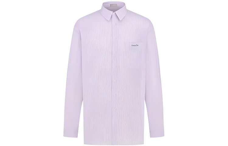 DIOR FW22  Pink Pinstripe Print Single-Breasted Shirt. 243C551A5658-C065