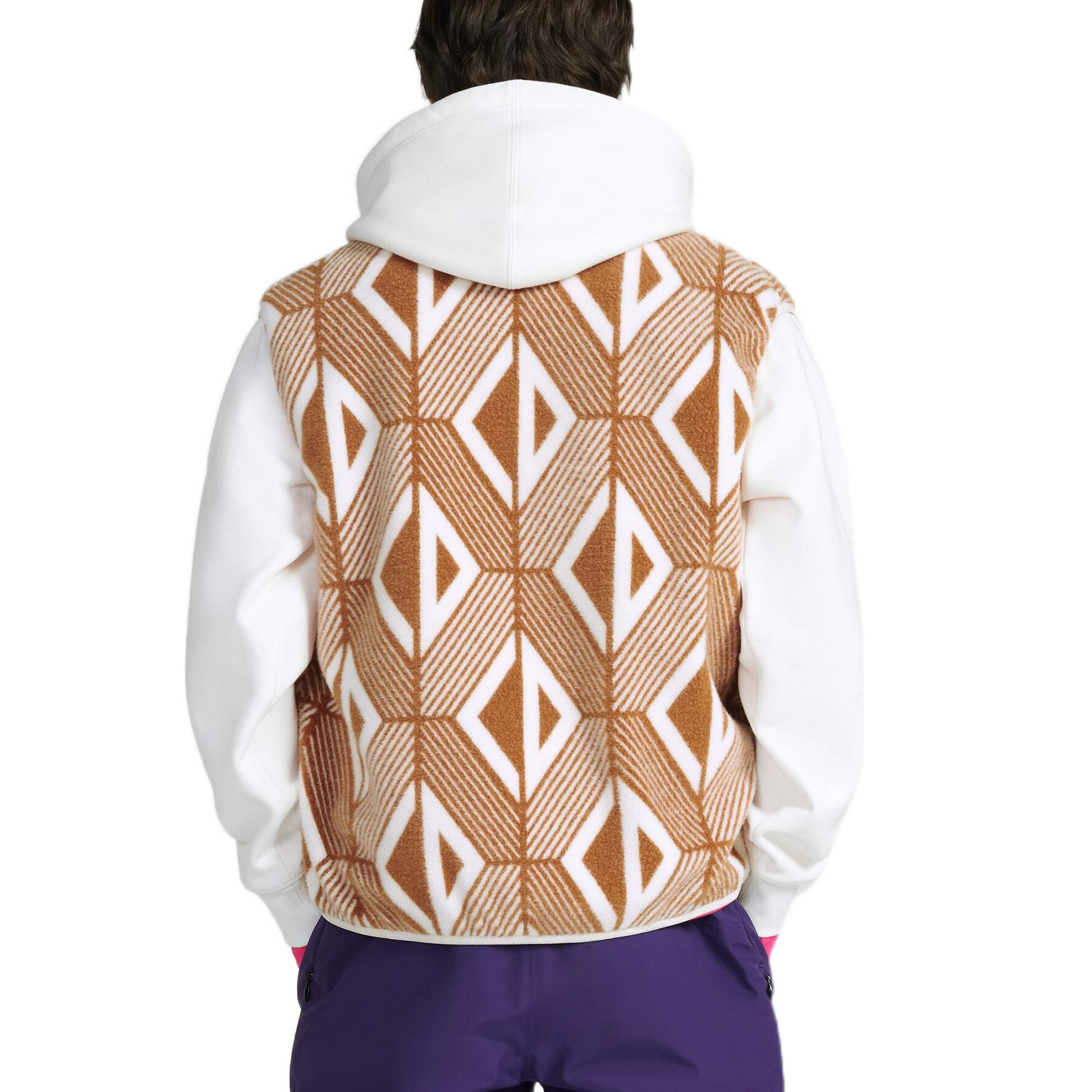 Purchase 디올 FW22 리버시블 지오메트릭 자카드 조끼 브라운 민소매 집업. 313J430A0812-C780