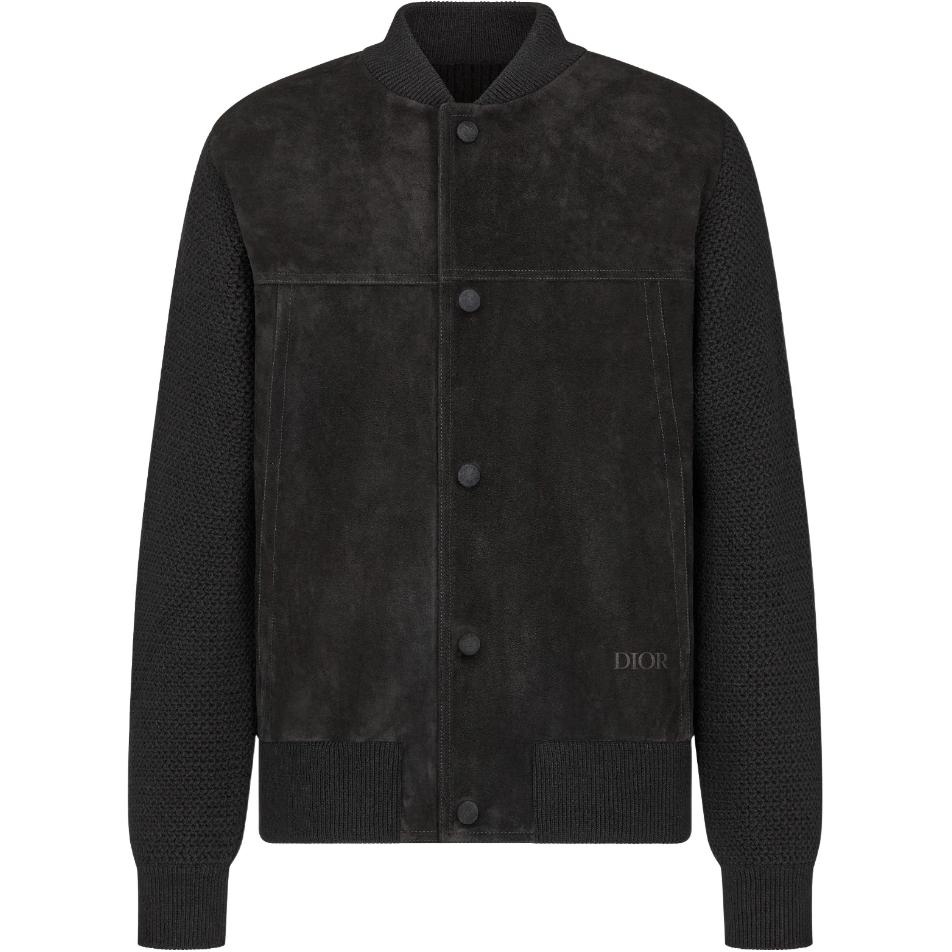 DIOR FW22  Solid Single-Breasted Casual Jacket Black. 293M430AT395-C900
